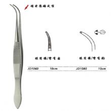 金鍾眼科(ke)鑷  JD1080 10cm 彎有(yǒu)鈎 WD
