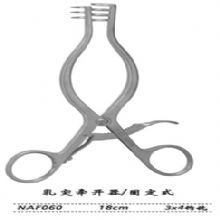 金鍾乳突牽開器(qi)  NAF060 18cm 固定式(shi) 3×4鈎鈍腦用(yong)牽開器(qi)
