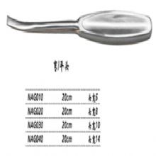 金鍾骨膜剝離器(qi)彎 NAG010 20cm 彎平刃 頭寬6腦骨膜剝離器(qi)