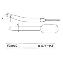 金鍾子(zi)宮頸擴張器(qi)F0R010 圓頭4～9.5不鏽鋼(gang)子(zi)宮頸擴張器(qi)