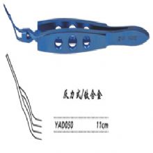 金鍾晶體(ti)折疊鑷  YAD050 11cm 反力(li)式(shi)（钛）